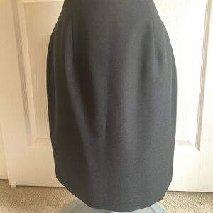 Amanda Smith Black Pleated Pencil Skirt for Work